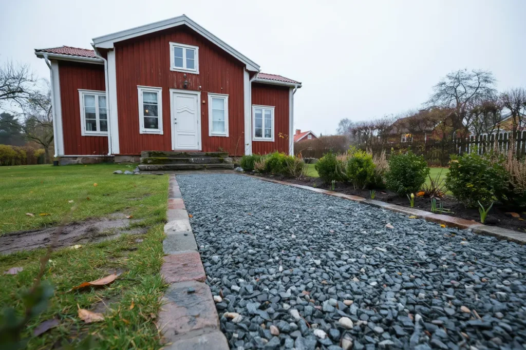 makadam eller singel p tomten s v ljer du r tt material f r g ngar rabattkanter och dr nerande ytor