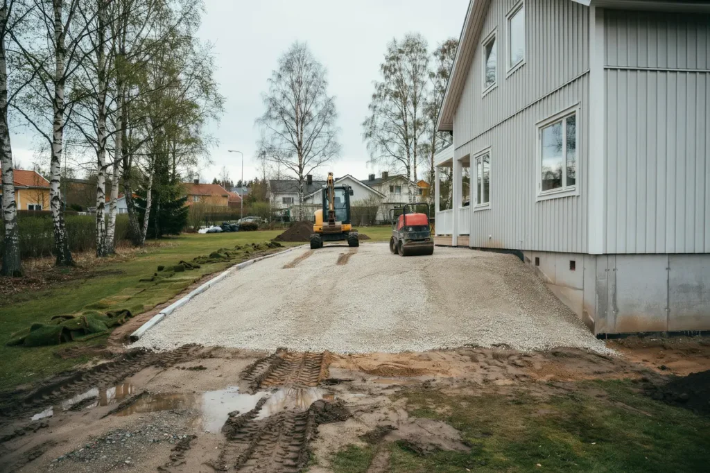 s undviker du s ttningar p tomten r tt fyllnadsmassor packning och h jds ttning fr n b rjan
