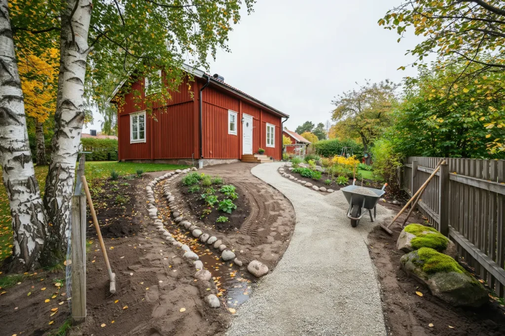september p tomten smart markf rberedelse inf r h stens regn l v och leriga passager